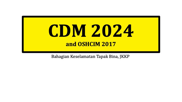 CDM 2024 and OSHCIM 2017